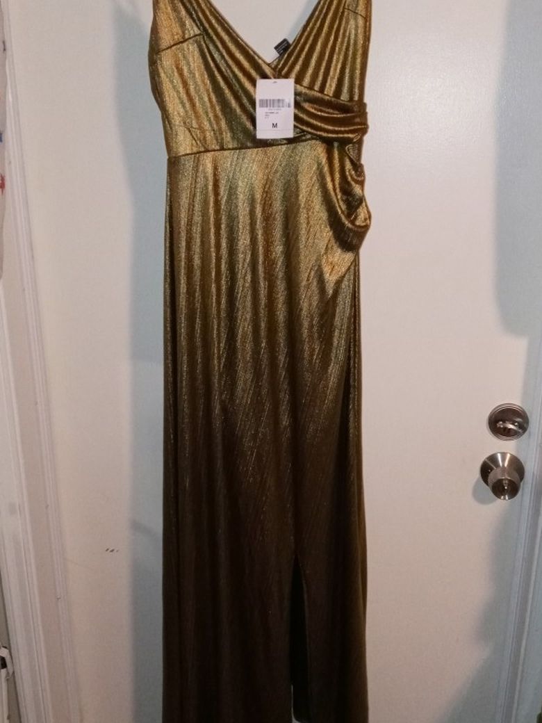 Ladies Dark Gold Dress