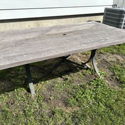Concrete Top Outdoor Table
