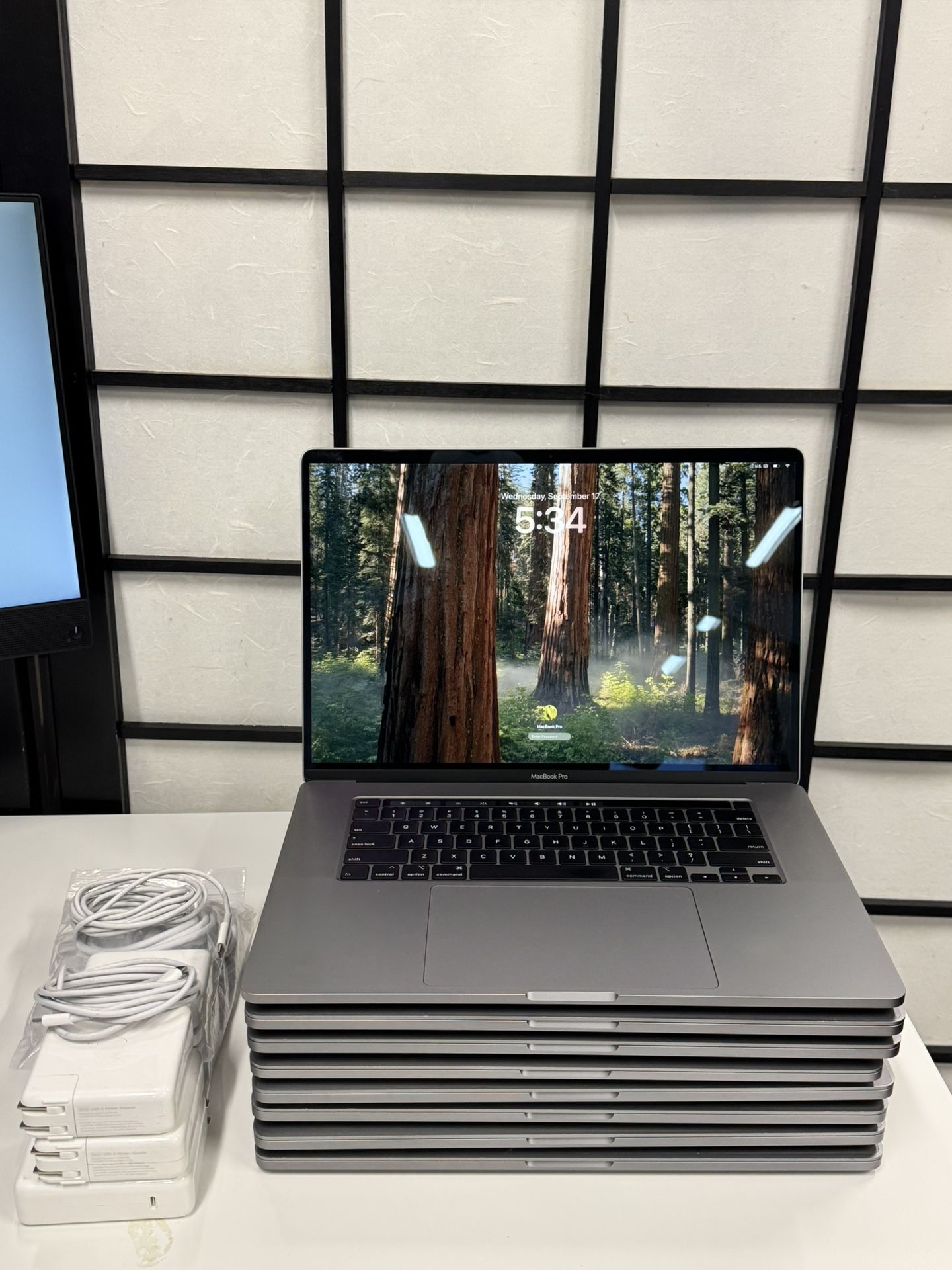 MacBook Pro 16 inch with touchbar , Core i7 16gb , 500gb macOS Sequoia. With charger $550 for one. The MacBooks are used but they are in excellent wor