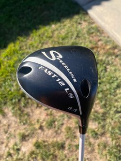 EXCELLENT ADAMS SPEEDLINE FAST 12 LS GOLF DRIVER 8.5 ADJUSTABLE LOFT W MITSUBISHI CHEMICAL FUBUKI GRAPHITE STIFF
