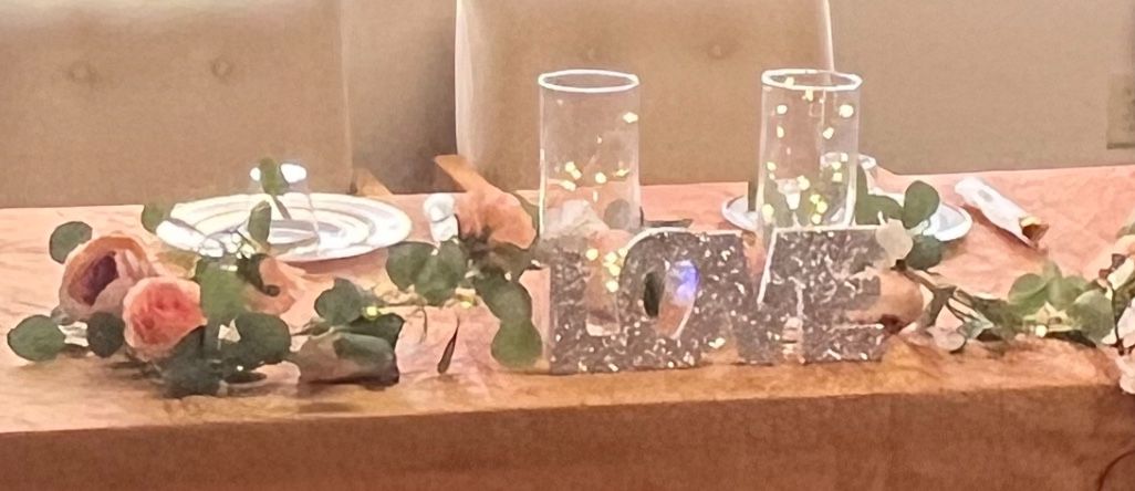 Wedding Bride & Groom Table Set 