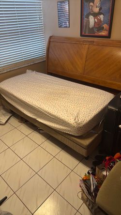 Beige Okin Adjustable Bed Frame King size Bed With headboard and footboard