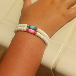 Jetts Pink and Blue BFF Bracelets 