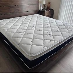 King Size Pillow Top Bamboo Brand Mattress New