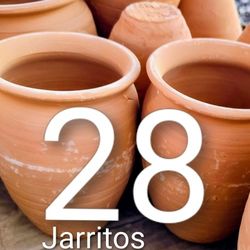 28 Jarritos De Barro 1/2 Lt 16oz Excellent Quality $30