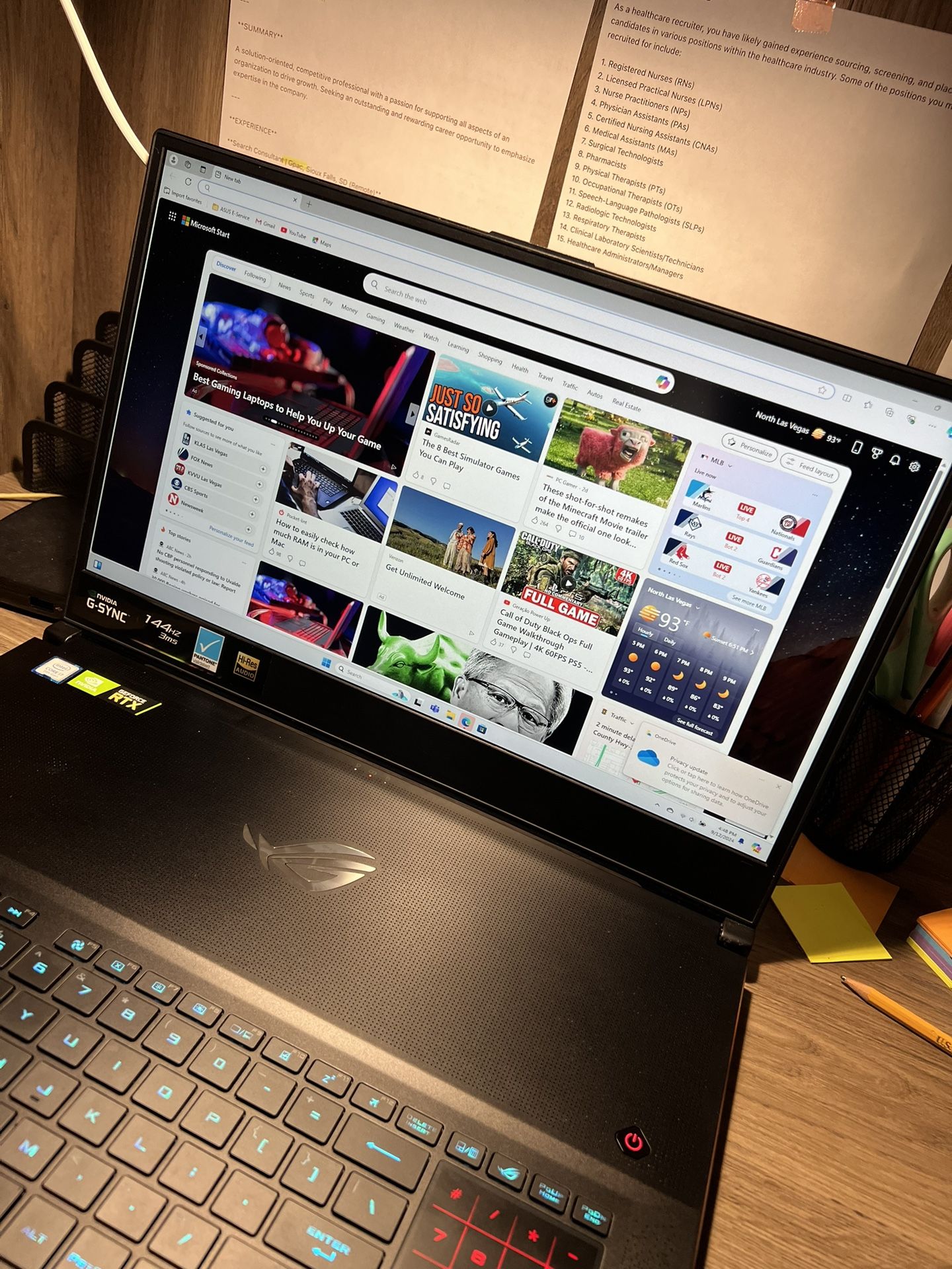 Asus Rog Gaming Laptop VR Ready