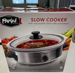Parini slow cooker removable stoneware