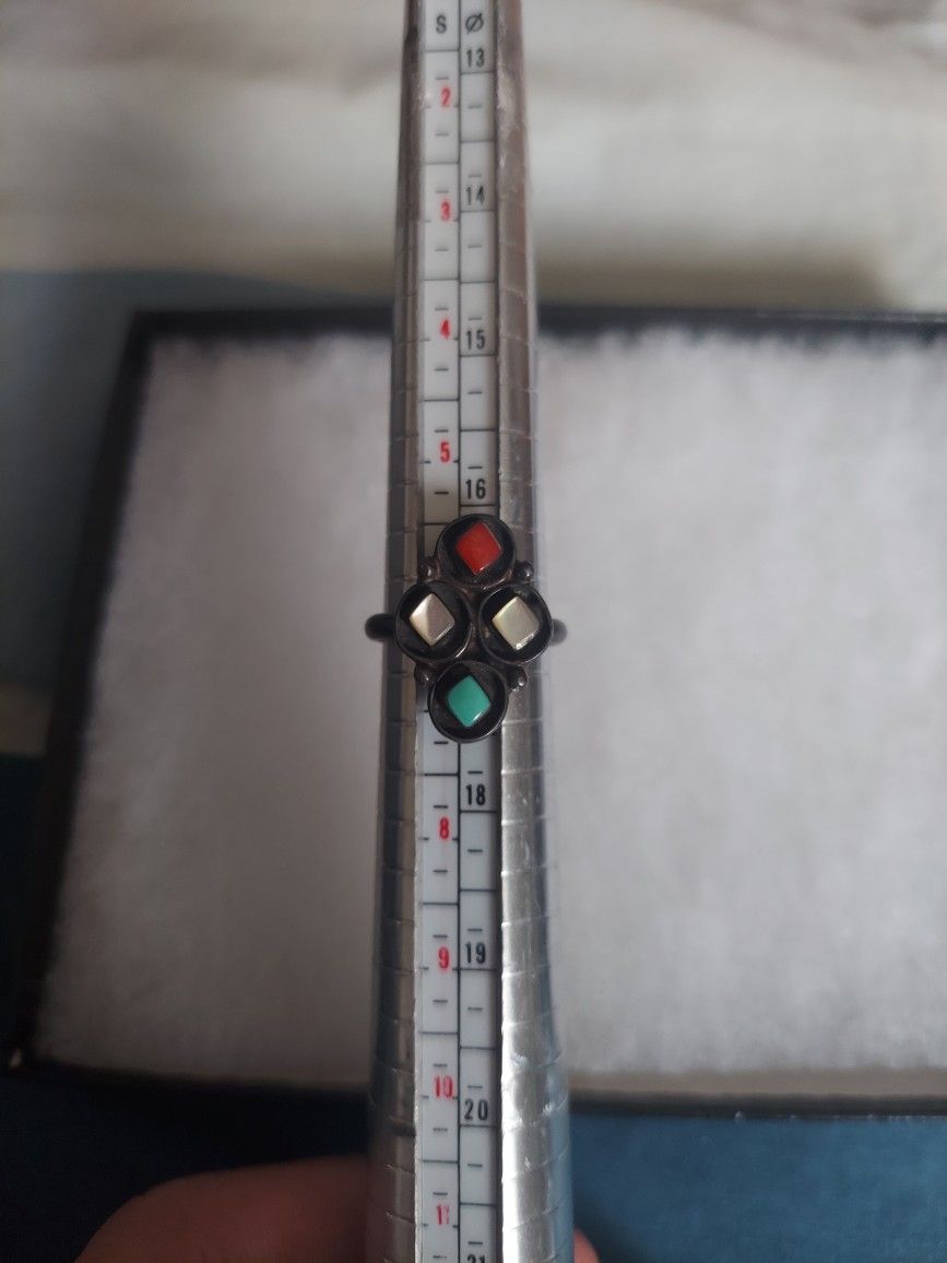 Sterling Silver Zuni Jimmi Estate Marked Ring