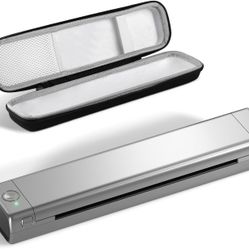 Portable Printer Wireless for Travel, Wireless Bluetooth Printer Support 8.5" X 11" US Letter, Inkless Thermal Compact Printer with 1 Case, Compatible