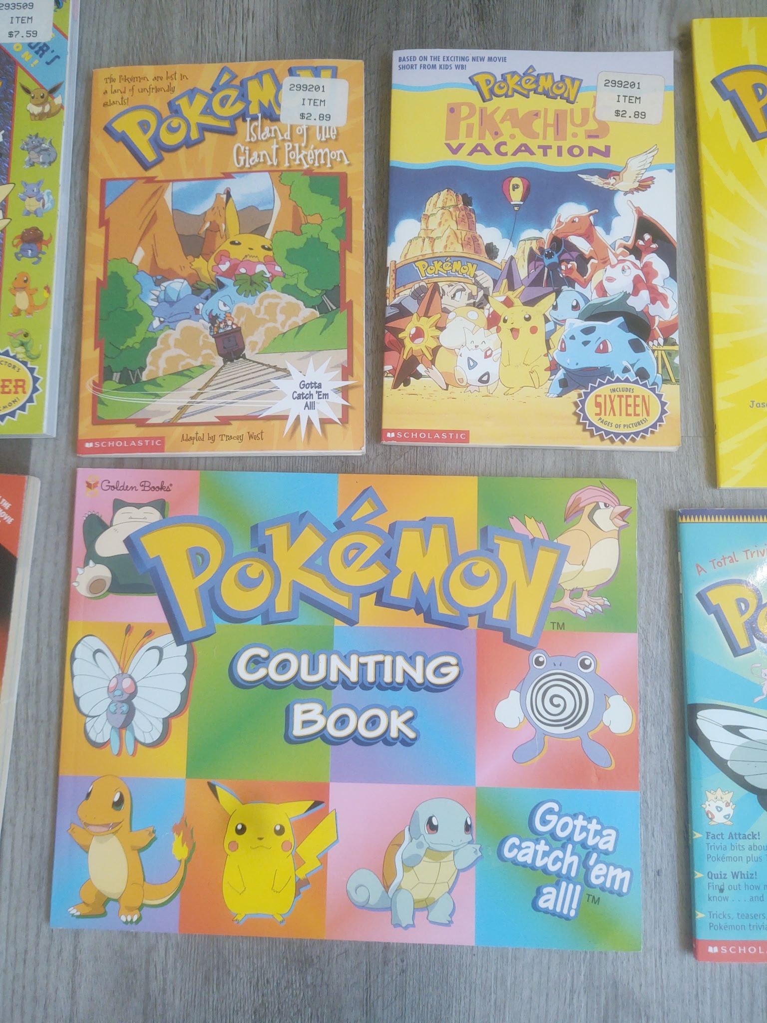 Lot of 10 pokemon books  & Music