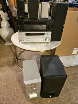 Receivers (2) With Subwoofers (2) With Speakers Shown In Pictures
