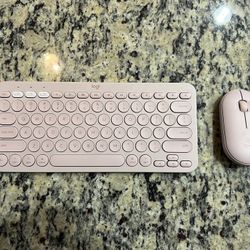 Logitech’s Pebble Keyboard + Mouse - Pink