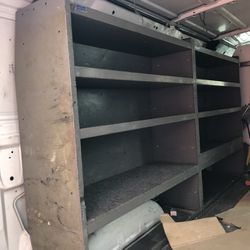 Work Van Metal Shelves - Good Condition 