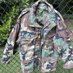 Military Surplus Woodland Camo M65 Field Jacket 