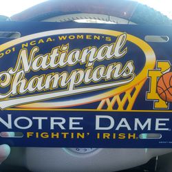 Notre Dame Collectible License Plate