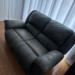 Free Leather Love Seat 