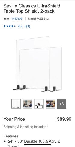 Sneeze Shield For Desk Or Countertop
