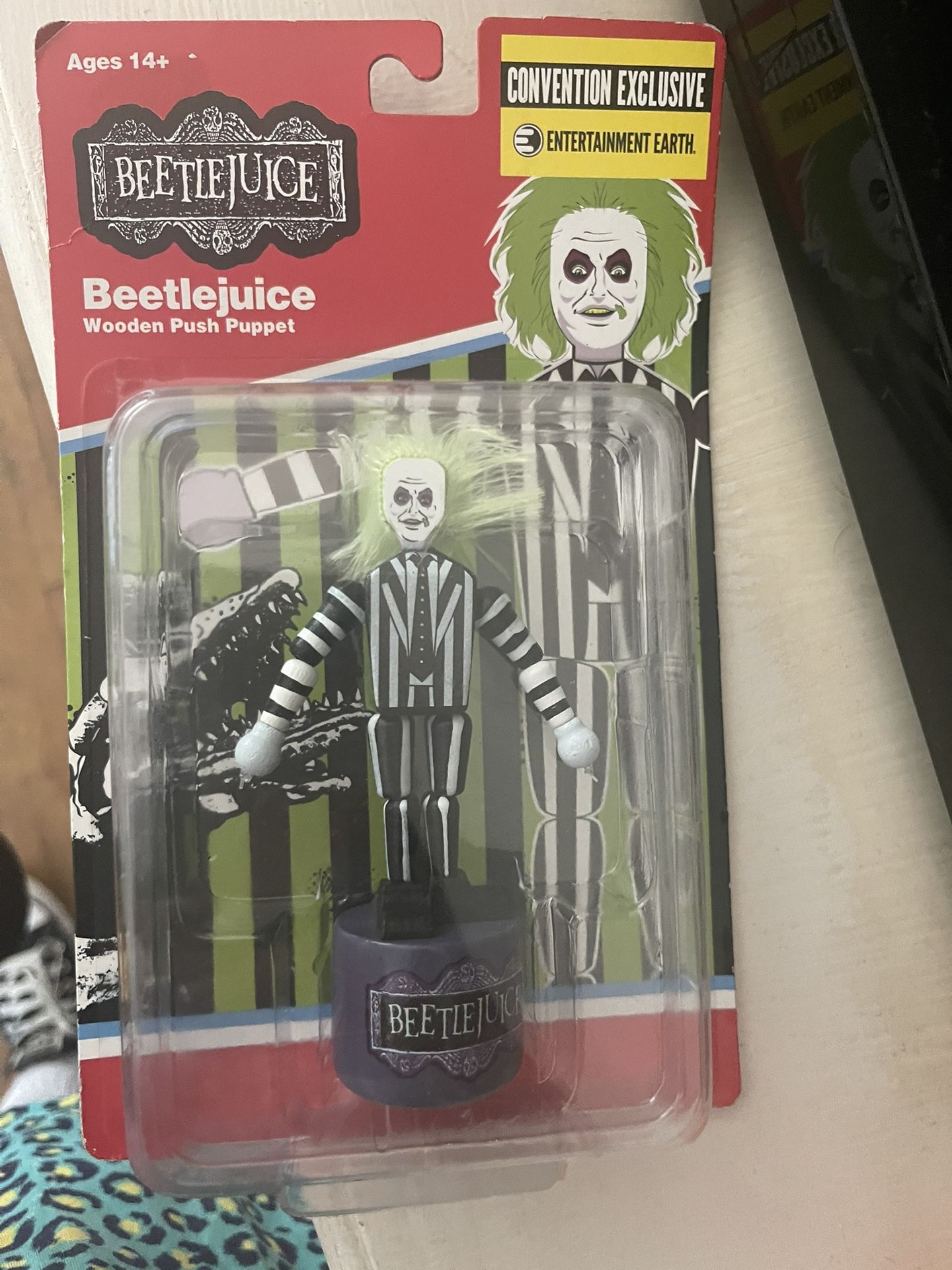 Beetlejuice Wood Push Puppet