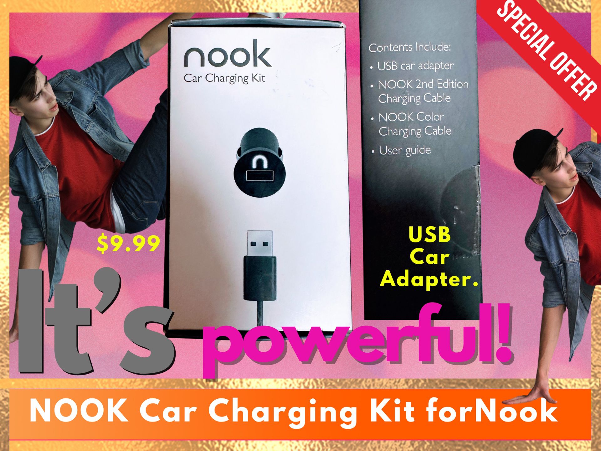 Nock Car Charger/ NEW In Box/.