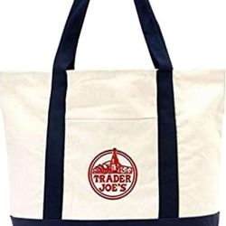 NEW Trader Joe's Large Tote Bag Shopping Grocery Work Office School Commute Travel Gym