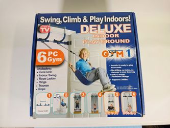 Gym1 Deluxe Indoor Playground (6-Piece Doorway Gym) - Mostly Unopened