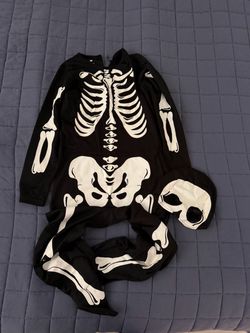 H&M kid skeleton Halloween costume