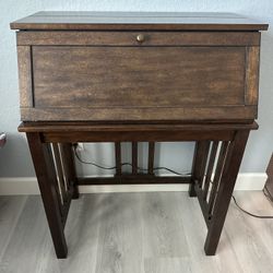 Drop-front vintage writing desk