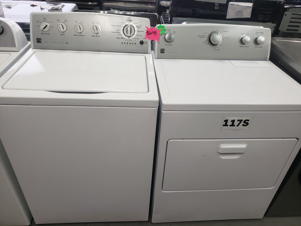 Kenmore Washer And Dryer Electric Refurbished Set