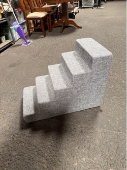 Grey Best Pet Supplies Plush Pet Staircase