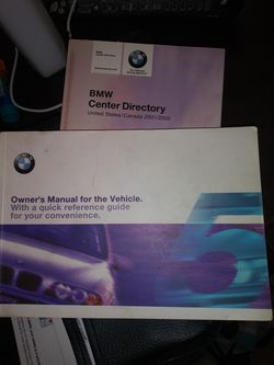 2001 BMW complete owners manual package