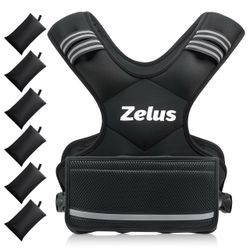 ZELUS Weighted Vest For Men Women,Adjustable 4-32lb Vest, Removable Weights