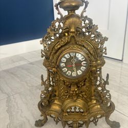 German Imperial Franz Germany Brass Mantle Clock  23 inches tall.., $1000