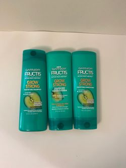Garnier Fructis With Active Fruit Protein Grow Strong Shampoo And Course-Ceramide+Apple Extract