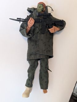 GI JOE Action Figure With Raincoat And Pants