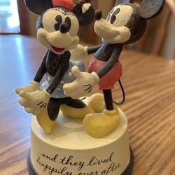 Disney Mickey & Minnie Mouse And They Lived Happily Ever After Figurine Hallmark