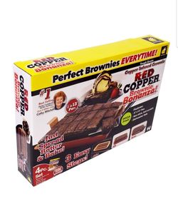 Brownie Bonanza with Divider Tray, Red (As Seen On TV)