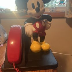 Vintage 1990 Mickey Mouse Phone