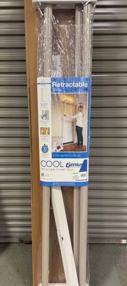 Genius Cool retractable single screen door cool sandstone 32-36x80 MSRP 300$