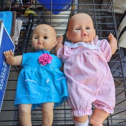 Two Vintage Baby Dolls