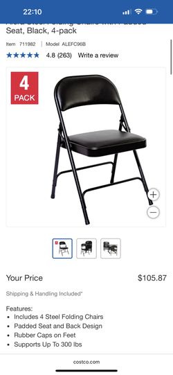 Costco Vinyl Chairs 