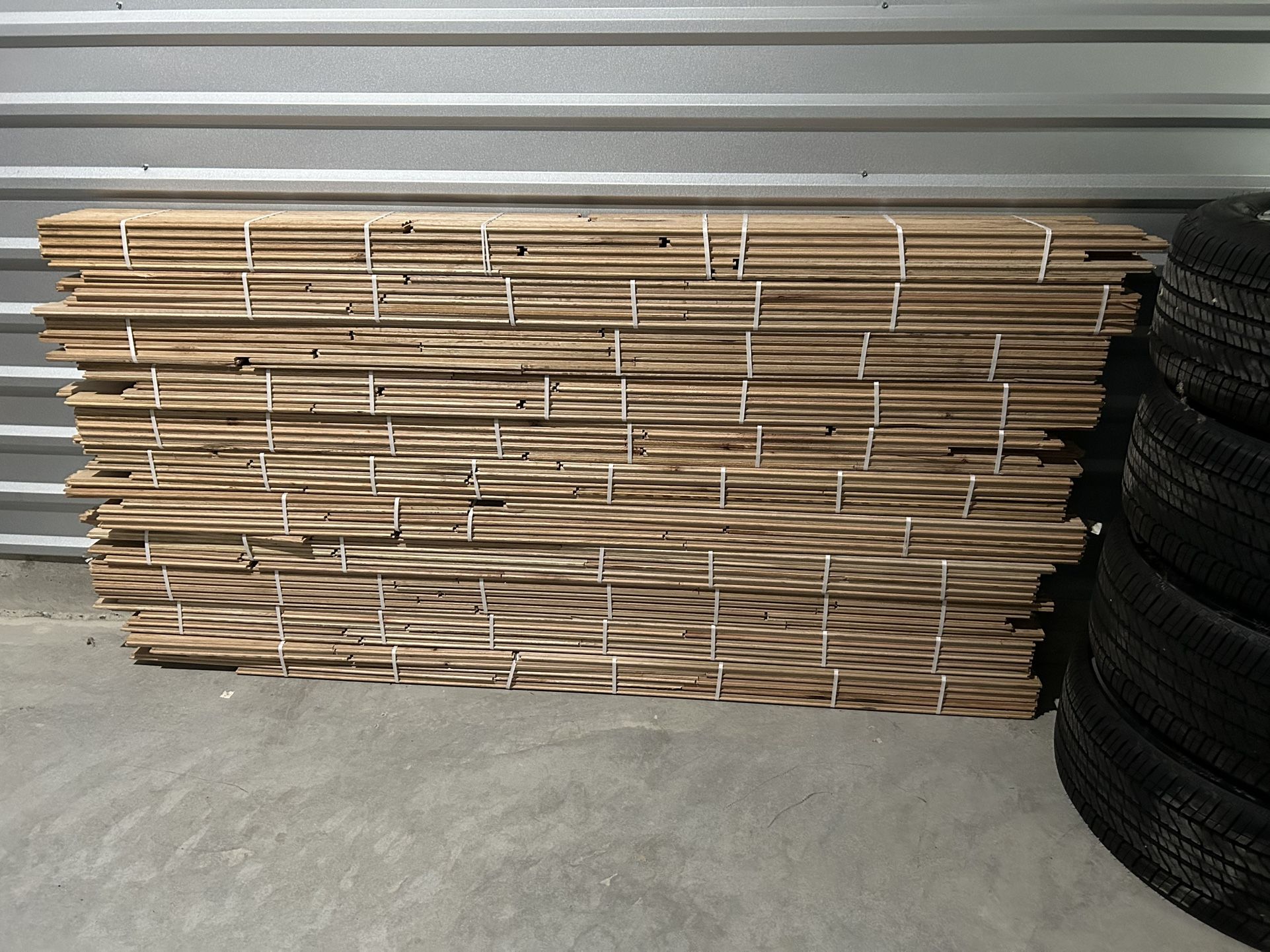 Unfinished RED OAK Hardwood Flooring - $1000