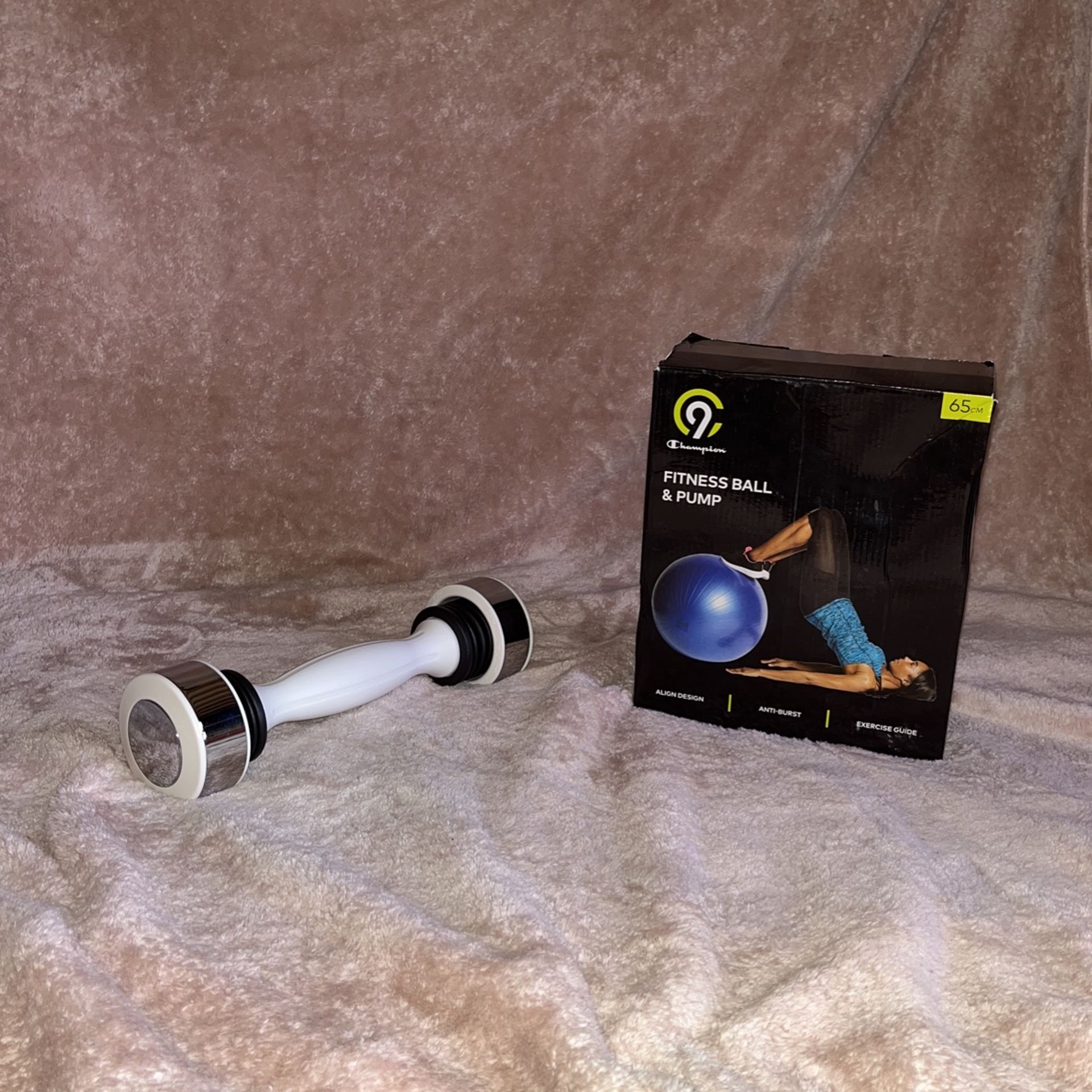 Shake Weight And Fitness Ball With Pump