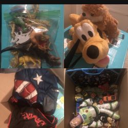 Boy Toy Lot Bundle Disney Dinos Dragons Minions Costumes Action Figures