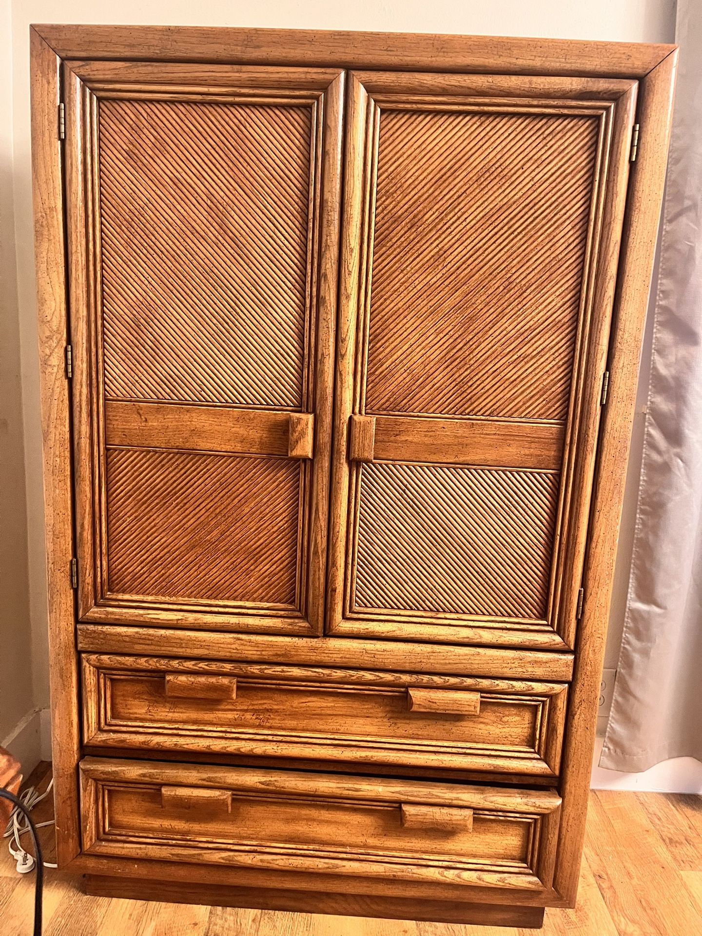 Dresser and wardrobe, solid wood