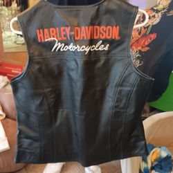 Women's Harley Davidson Leather Vest