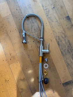 New Kraus 18” Commercial Style Kitchen Faucet in Stainless