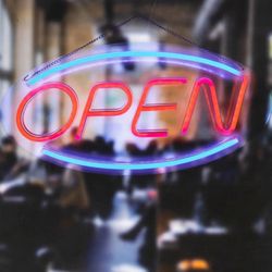 New Open Sign