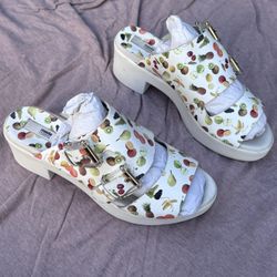 Miista Platform Fruit Sandal Size 39