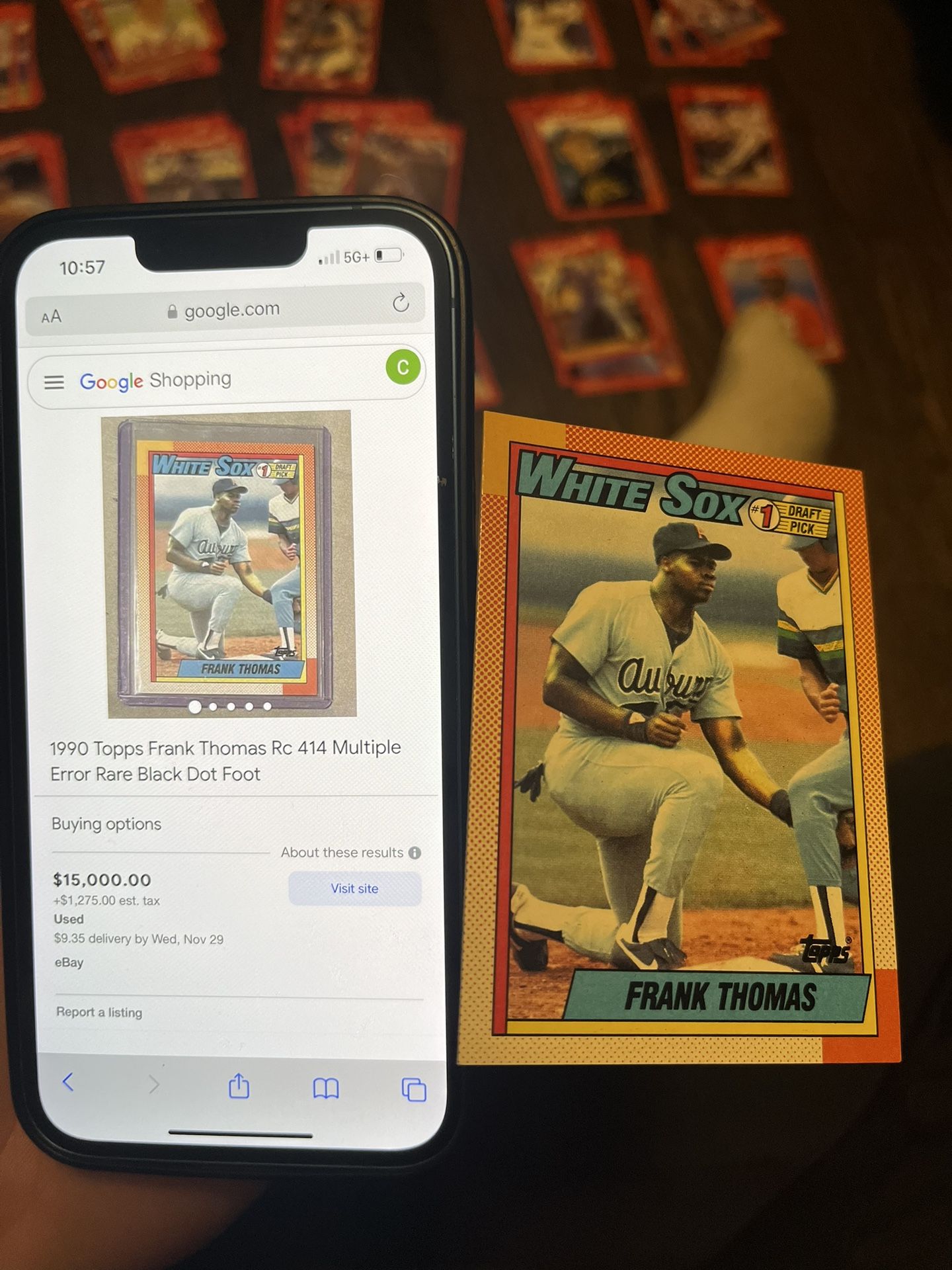 Sports Card Frank Thomas