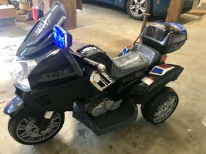 Photo Kids Police Motorcycle